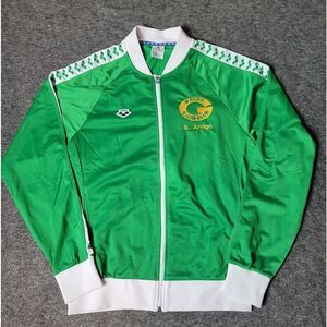Arena Gator Team Warm-Up Relaxe Size L Green Full Zip Swimming Jacket